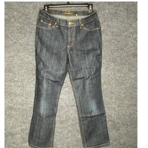 David Kahn Lauren Dark Wash Straight Leg Jeans Womens Size 6 Indigo‎ Denim